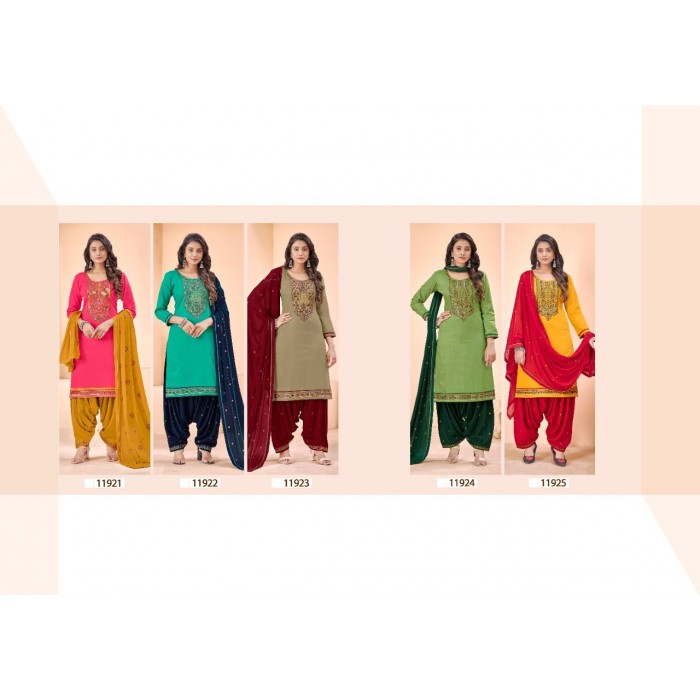 Panch Ratna Patiyala House Pure Jam Silk Salwar Suits